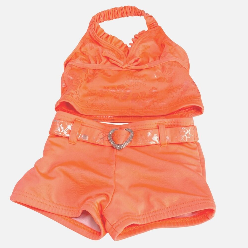 Lemon Kiss Toddler Girls  24 mos 2-Piece Swimsuit Halter Top & Shorts Set